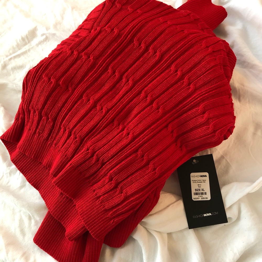 Brand new RED matching set.